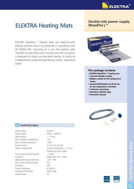 Elektra Product Catalogue