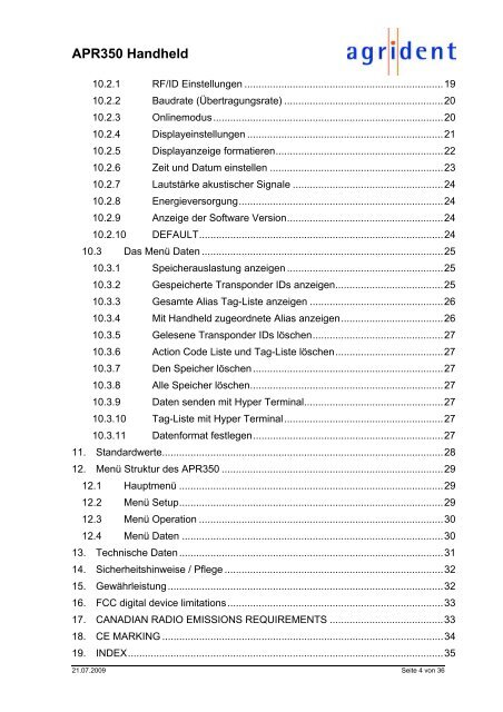 APR350 Handbuch deutsch (pdf) - definitiv!