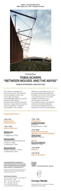 between wolves and the abyss - Confindustria Udine