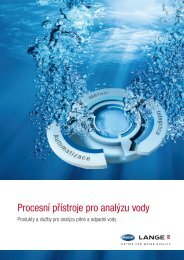 Procesní přístroje pro analýzu vody - Hach Lange