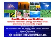 Gasification and Melting Gasification and Melting - Sustainability Live