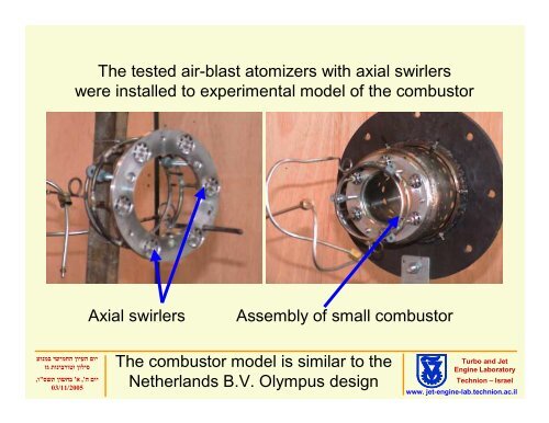 fuel injection and combustion processes in small jet engines