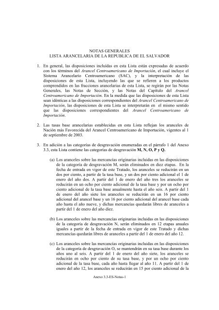 Notas Generales de El Salvador - Portal de Transparencia Fiscal