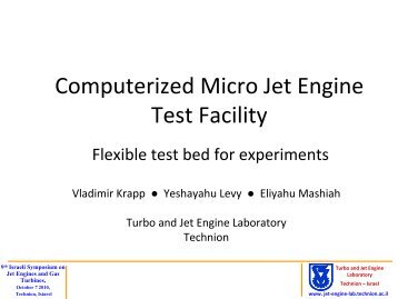 Computerized Micro Jet Engine Test Facility - Turbo & Jet Engine ...