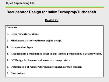 Recuperator Design for 90kw Turboprop/Turboshaft - Turbo & Jet ...