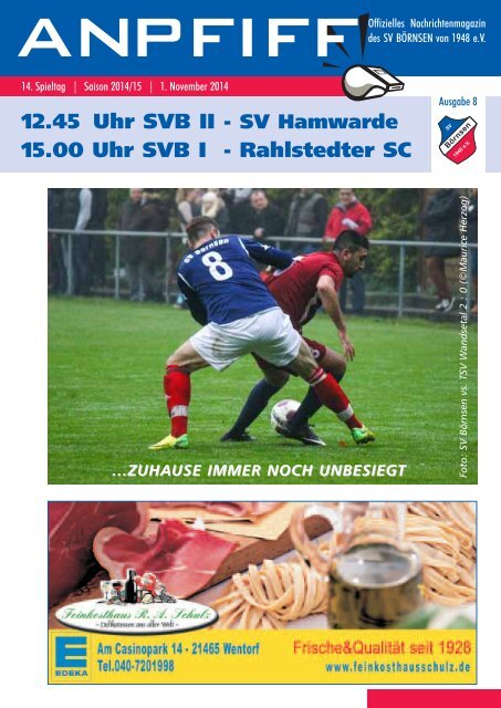 Anpfiff Ausgabe 8 zum 14. Spieltag