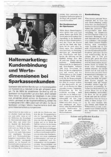 Haltemarketing: Kundenbindung und Wertedimensionen bei ...