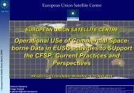 Operational Use of Commercial Space-borne data in EUSC ...