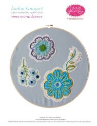 Loulou Bouquet Embroidery Pattern - Anna Maria Horner