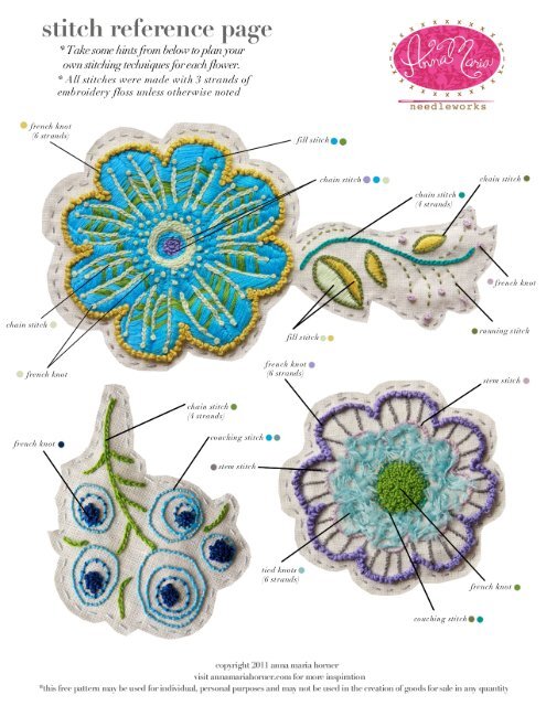 Loulou Bouquet Embroidery Pattern - Anna Maria Horner