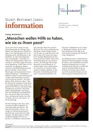 information - Stiftung Haus Lindenhof