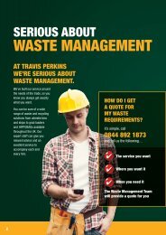 Waste Management Solutions - Travis Perkins
