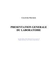 presentation generale du laboratoire - Laboratoire de recherche ...