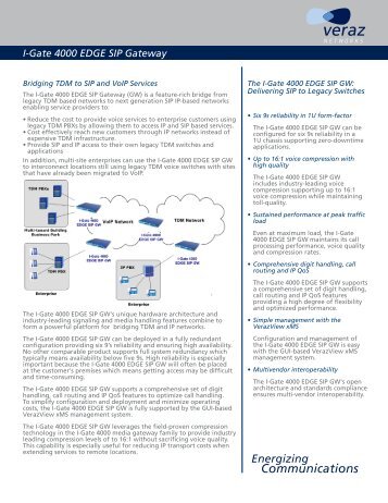 I-Gate 4000 EDGE SIP Gateway - telecomnetworks