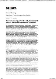 Linksfraktion - Deutscher Bundestag - 17. Legislatur - Drucksache 17/ 12307 zu Drucksache 17/12010 - Deutschland-Doktrin