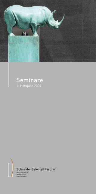 Seminare Schneider Geiwitz Partner