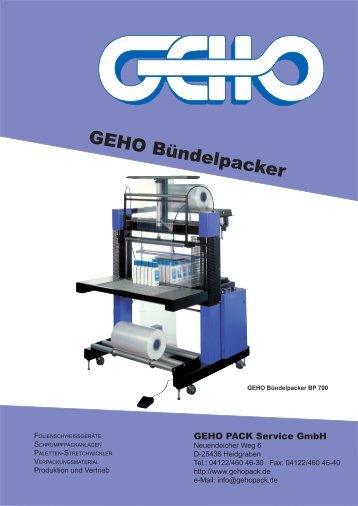 GEHO Bündelpacker - GEHO PACK Service GmbH