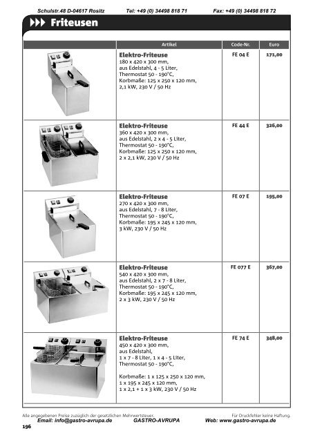  Aufschnittmaschinen - Gastro-avrupa.com