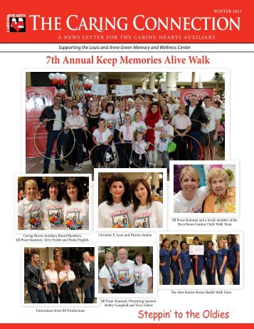 Caring Hearts Auxiliary Newsletter - Winter 2013 - Christine E. Lynn ...