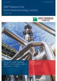BNP Paribas Fortis North American energy monthly - Virtual Metals