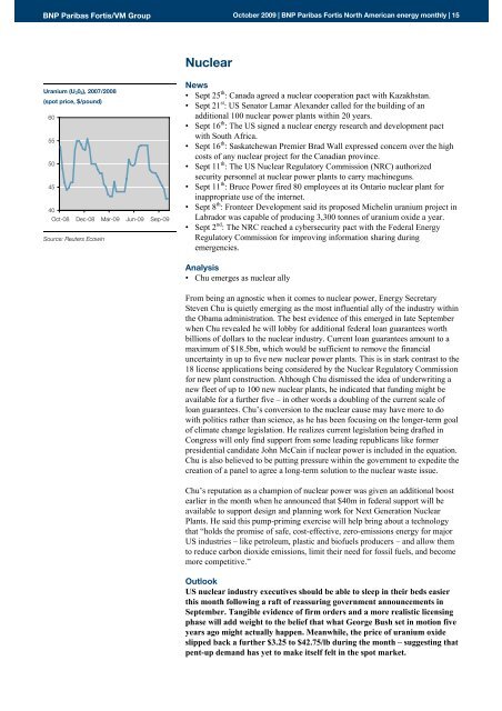 BNP Paribas Fortis North American energy monthly - Virtual Metals