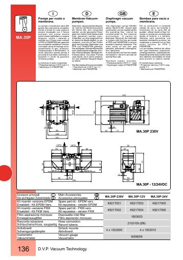 136 D.V.P. Vacuum Technology E GB D I MA.30P