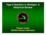 Type E Botulism in Michigan - Michigan Sea Grant