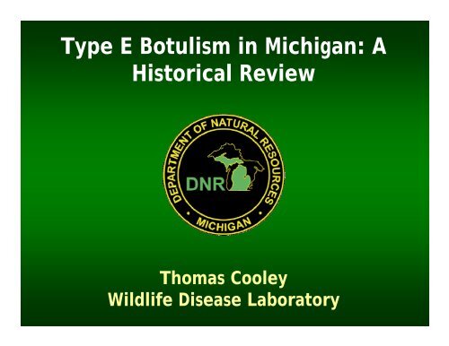 Type E Botulism in Michigan - Michigan Sea Grant