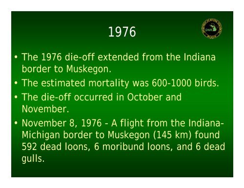 Type E Botulism in Michigan - Michigan Sea Grant