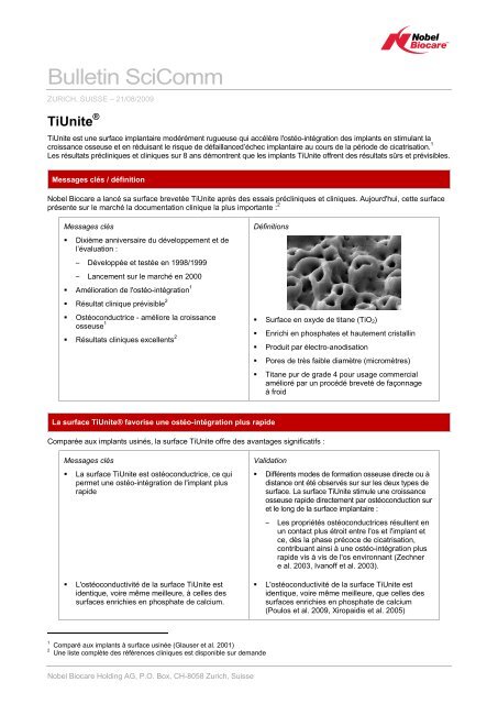 TiUnite - Nobel Biocare