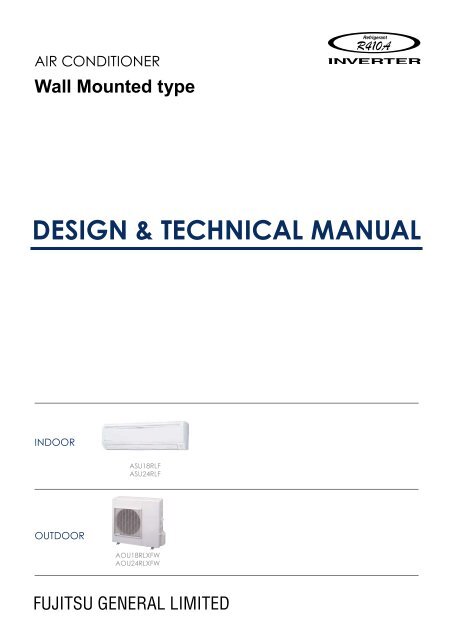 Design Amp Technical Manual Fujitsu General Portal Viewer - Fujitsu Wall Mounted Air Conditioner Installation Manual