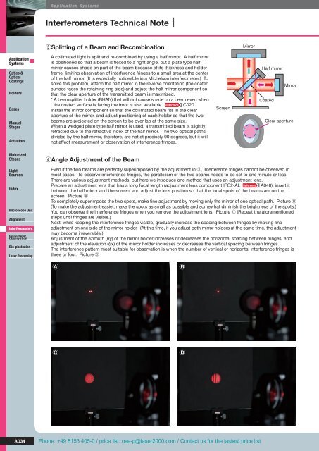 OptoSigma Katalog