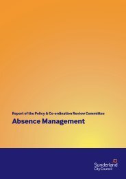 Absence Management [234kb] - Sunderland City Council