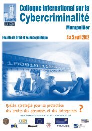 Colloque international sur la Cybercriminalité - L'Association ...
