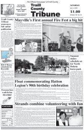 Strands combine volunteering with fun - Traill County Tribune