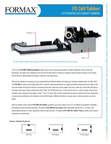 FD 260 Tabber - Formax