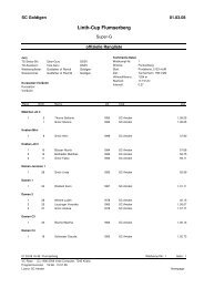 SSV Rangliste 1 Lauf Volksrennen - SC Amden