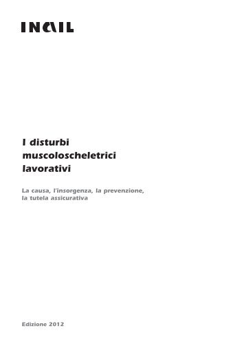 I disturbi muscoloscheletrici lavorativi