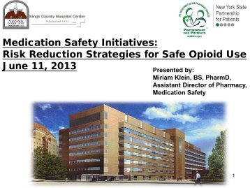 Safe Use of Opioids in Hospitals:Successful Pain Management and ...