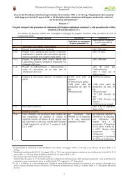 Tabella A allegata al regolamento di esecuzione della l.p. n. 28 ...