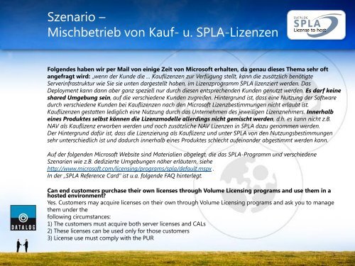 SPLA - DATALOG Software AG