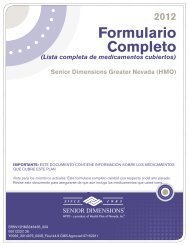 Formulario Completo - Senior Dimensions