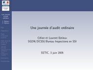 Une journée d'audit ordinaire - Actes du SSTIC