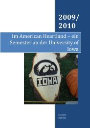 Iowa City 2009/10 - Wirtschaftswissenschaftliche FakultÃ¤t