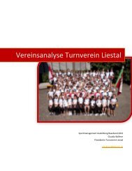 Vereinsanalyse Turnverein Liestal - TV Liestal