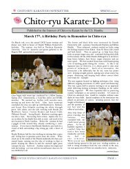 summer 2007 - United States Chito-ryu Karate Federation