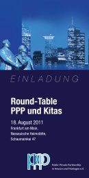 Round-Table PPP und Kitas - PPP-Verein