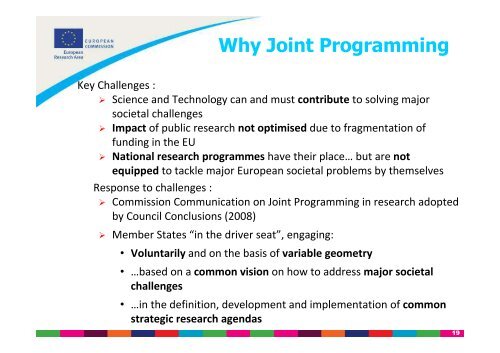 Realising the European Research Area (ERA) Key challenges