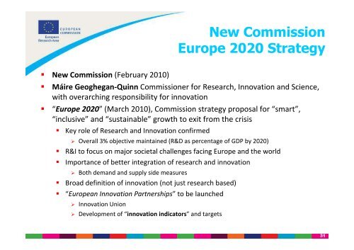 Realising the European Research Area (ERA) Key challenges