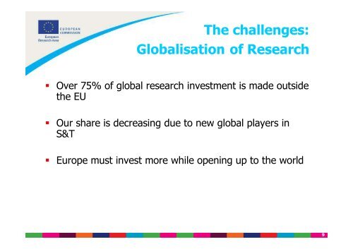 Realising the European Research Area (ERA) Key challenges